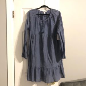 Chambray Peasant dress